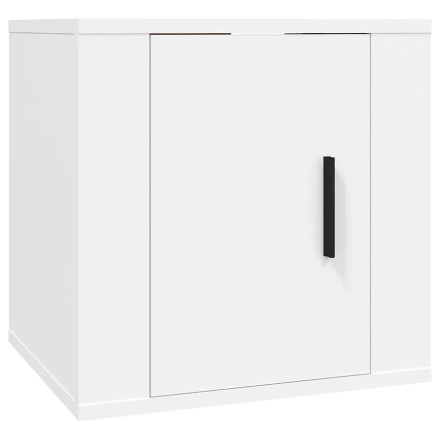 Ensemble de meubles TV 2 pcs Blanc Bois d'ingénierie - 6