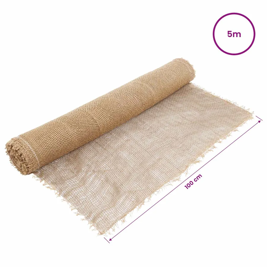 Rouleau de jute Naturel 100 x 500 cm - 6