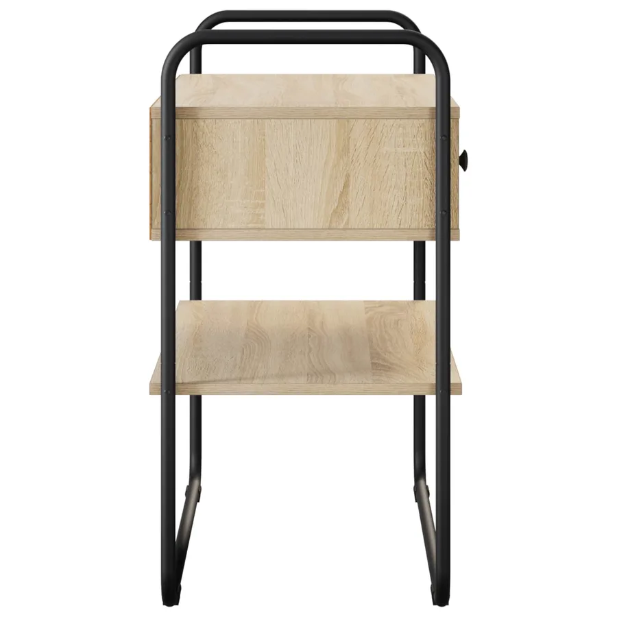 Table console Chêne Sonoma 80 x 40 x 75 cm Bois d'ingénierie - 6