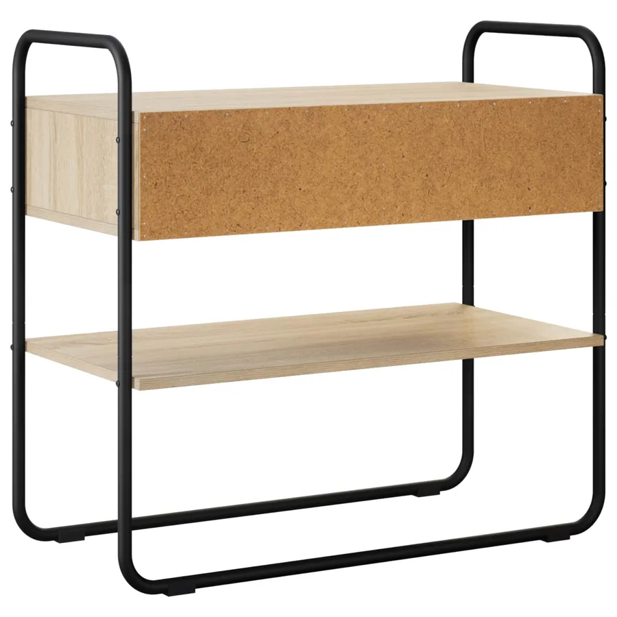 Table console Chêne Sonoma 80 x 40 x 75 cm Bois d'ingénierie - 7