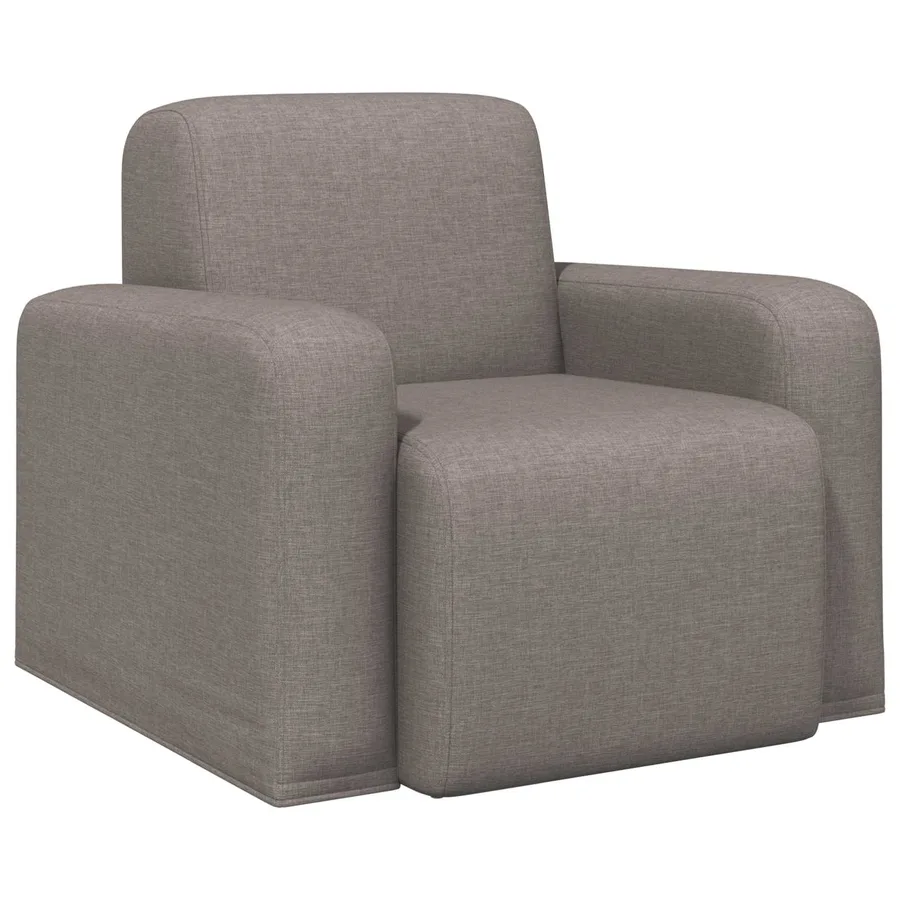 Fauteuil Taupe Tissu - 2
