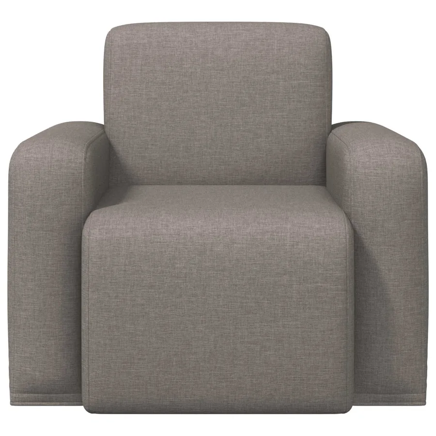 Fauteuil Taupe Tissu - 3