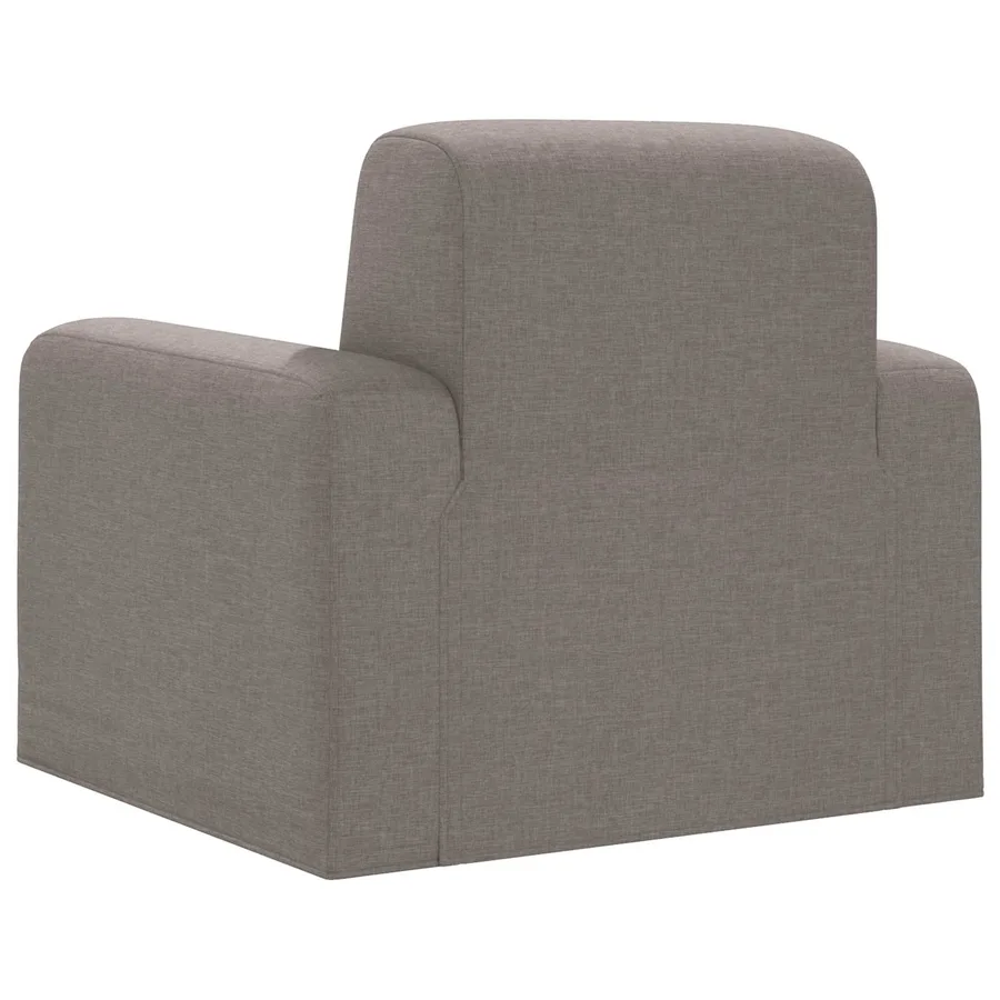 Fauteuil Taupe Tissu - 5