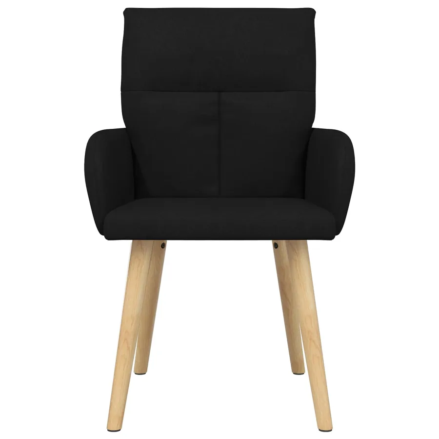Chaises de salle à manger 6 pcs Tissu Noir 60 x 56 x 96 cm - 3