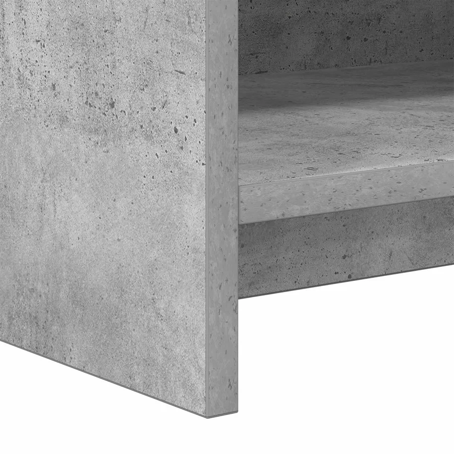 Bibliothèque Gris Béton 87,5 x 30 x 111 cm Bois d'ingénierie - 7