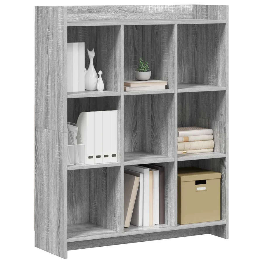 Bibliothèque Sonoma gris 87,5 x 30 x 111 cm Bois d'ingénierie - 3