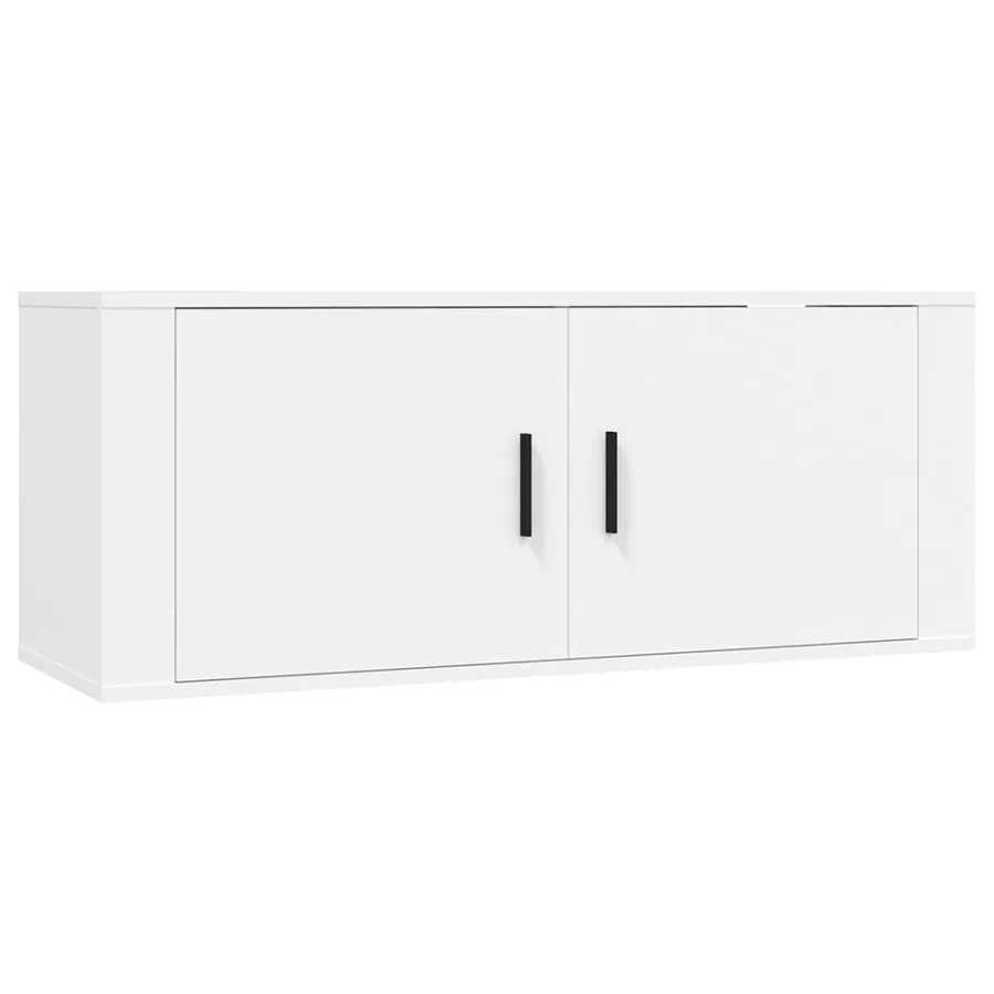 Ensemble de meubles TV 4 pcs Blanc Bois d'ingénierie - 4