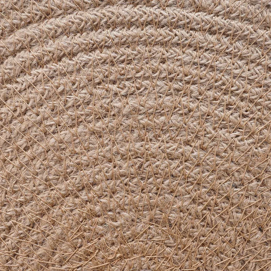 Placemets en jute 6 pcs Naturel et Blanc Ø 30 cm - 4