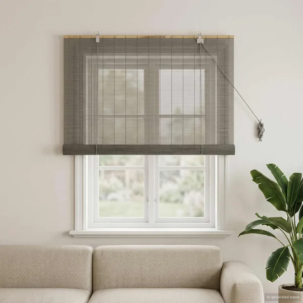 Store enrouleur Gris 90 x 160 cm Bambou