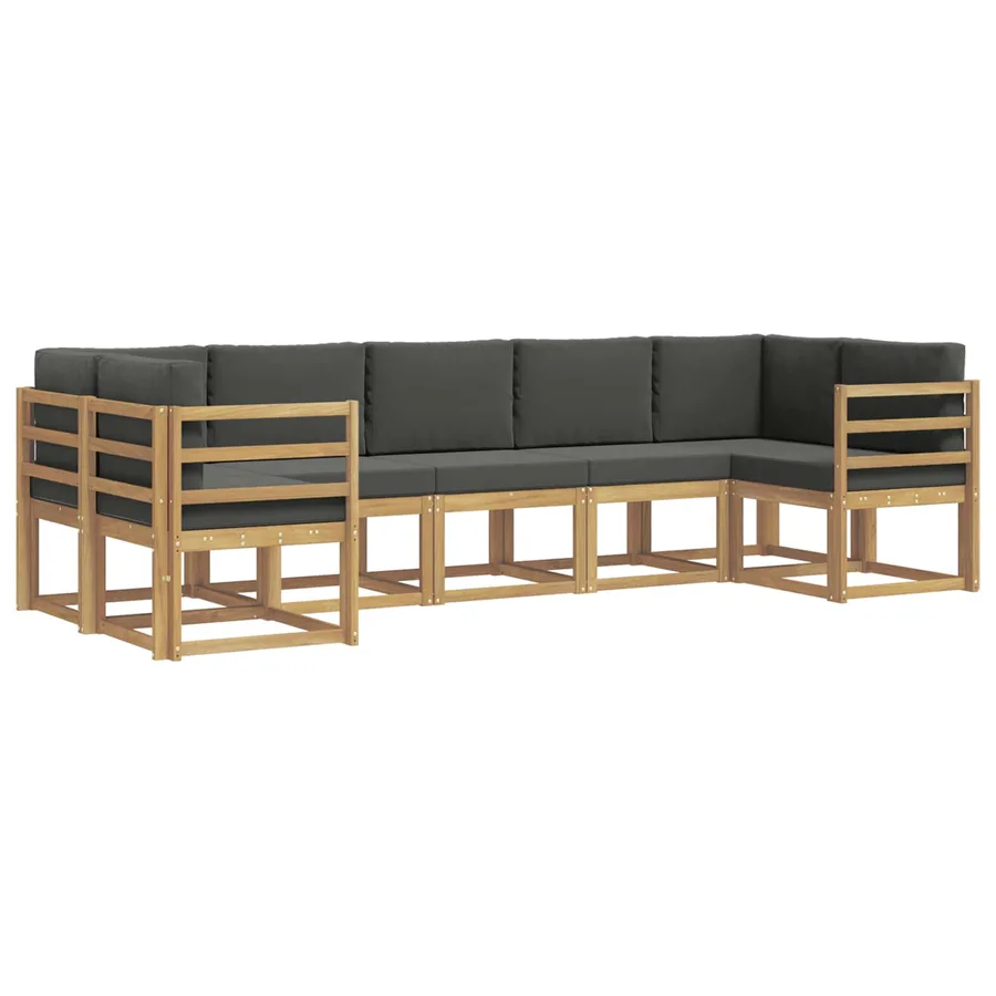 Ensemble de canapés d'extérieur 7 pc Blanc et anthracite - 2