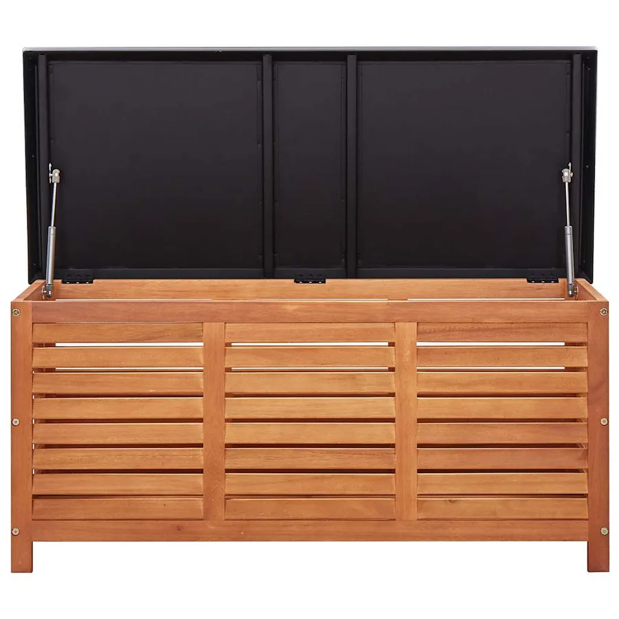 Boîte de rangement de jardin 117x50x55 cm Eucalyptus solide - 5