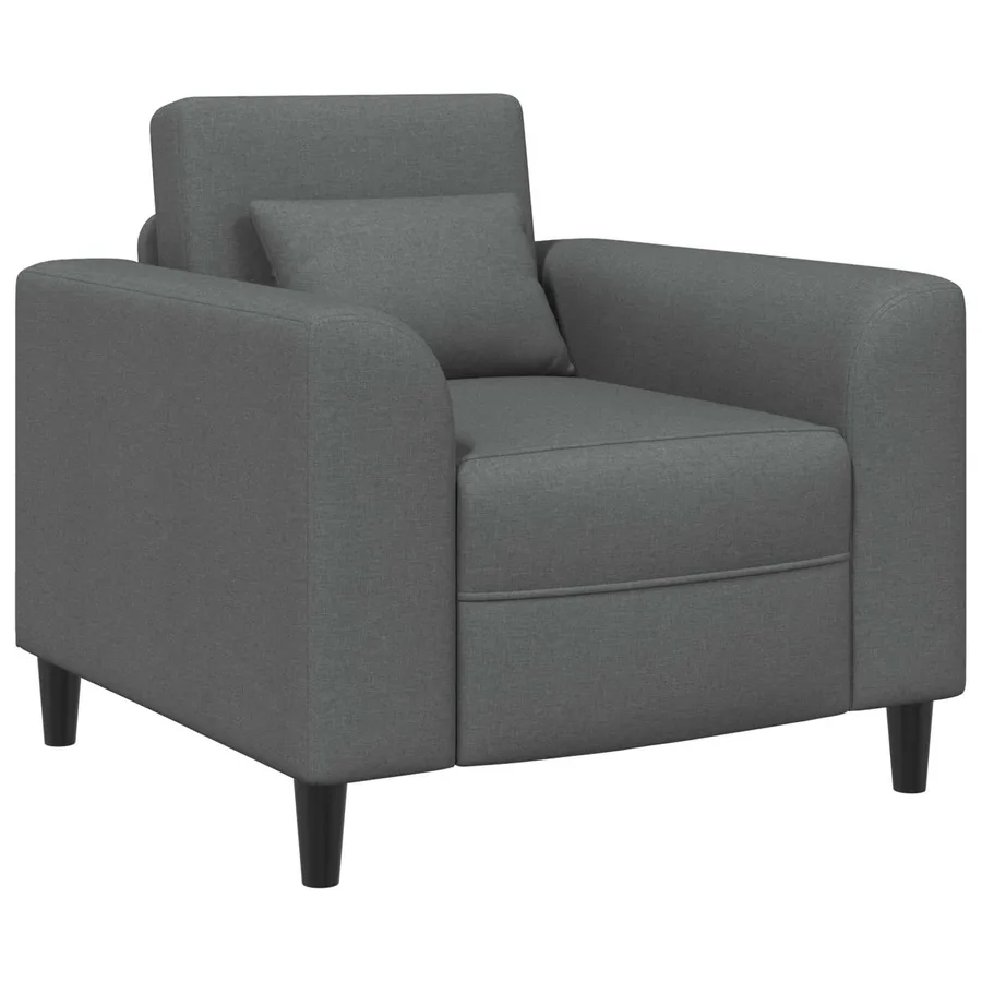 Fauteuil Gris foncé Tissu - 2