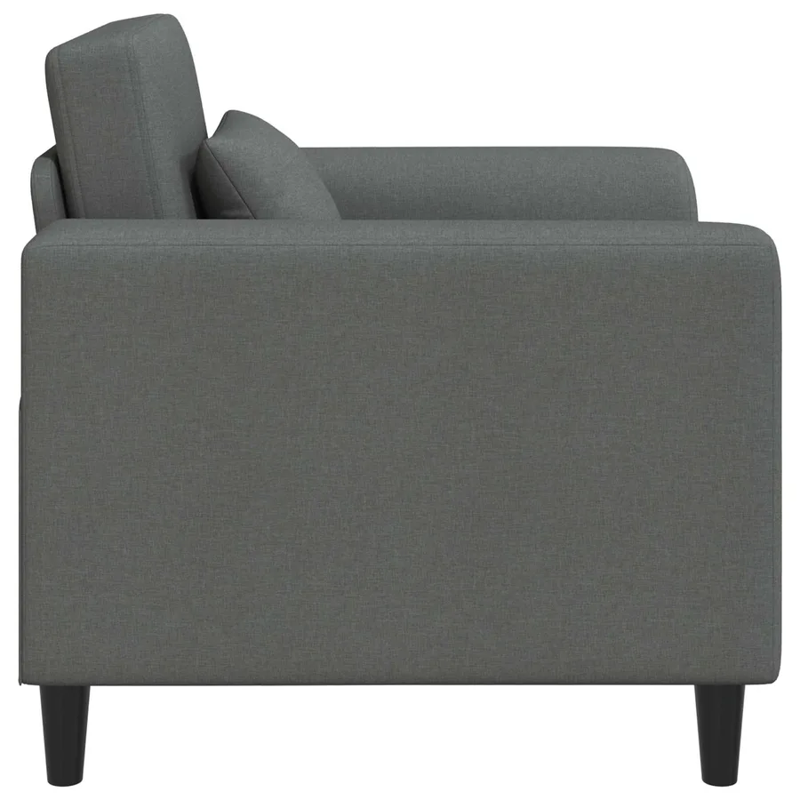 Fauteuil Gris foncé Tissu - 4