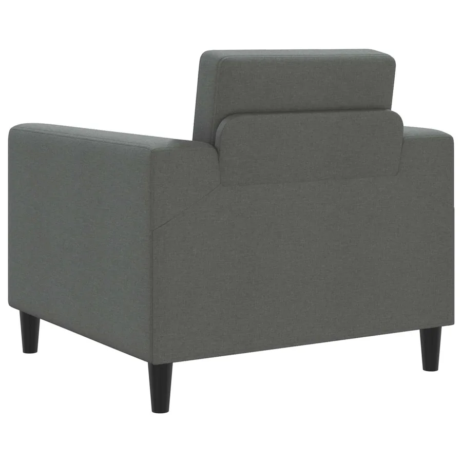 Fauteuil Gris foncé Tissu - 5