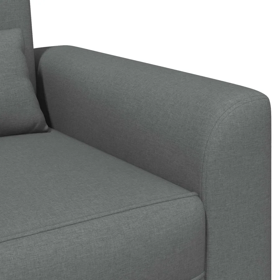 Fauteuil Gris foncé Tissu - 6