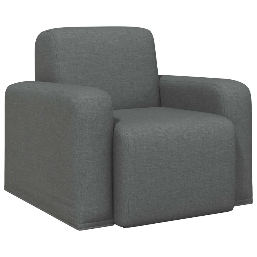 Fauteuil Gris foncé Tissu - 2