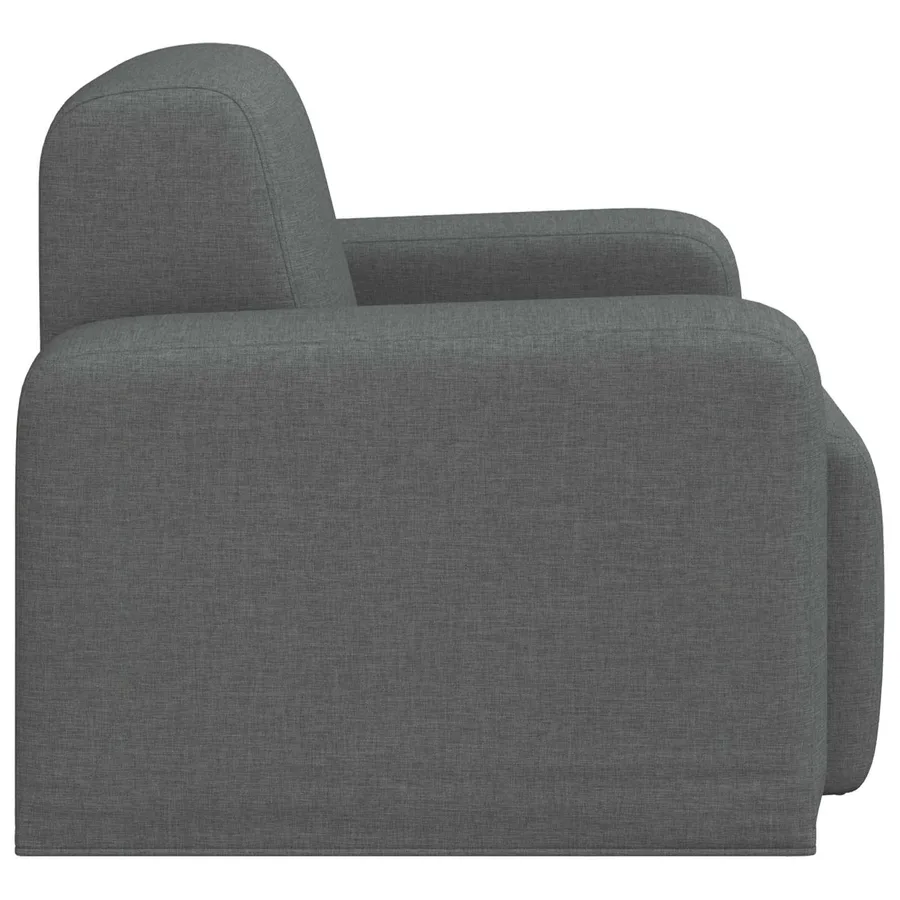 Fauteuil Gris foncé Tissu - 4