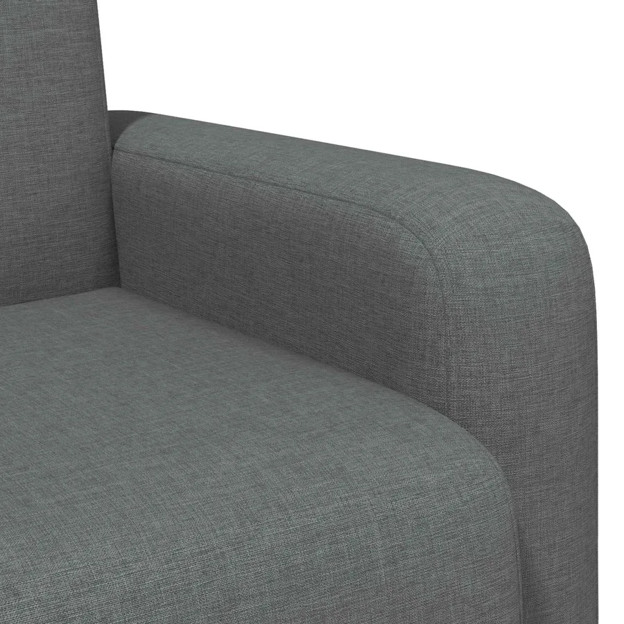 Fauteuil Gris foncé Tissu - 6