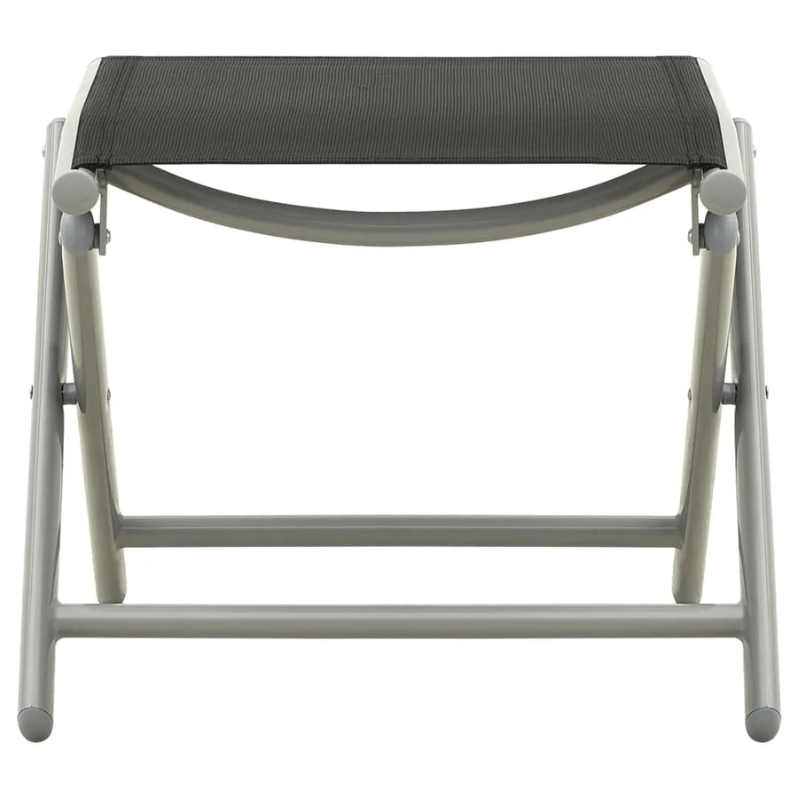 Salon de jardin 3 pcs textilène et aluminium argenté - 9