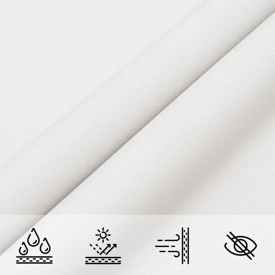 Voile de parasol tissu oxford rectangulaire 2,5x4 m blanc - 8