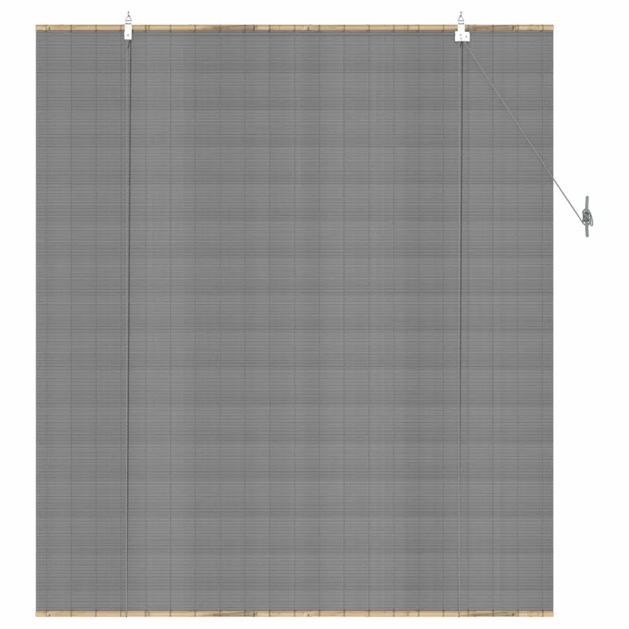 Store enrouleur Gris 160 x 160 cm Bambou - 3