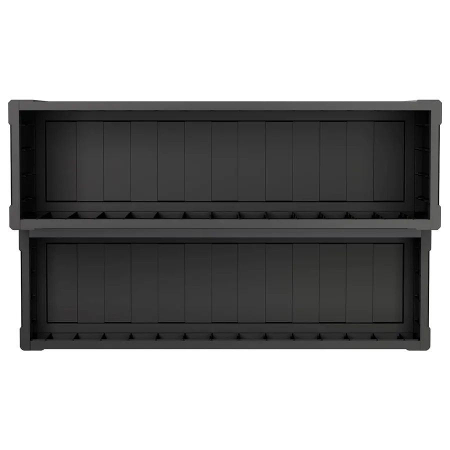 Marchepied de bain à remous avec rangement 2 étapes Noir PP - 7