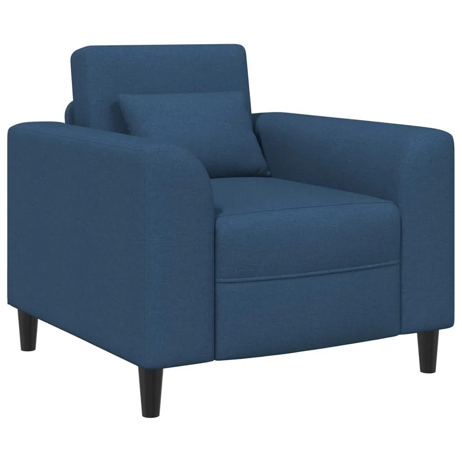 Fauteuil Bleu Tissu - 2