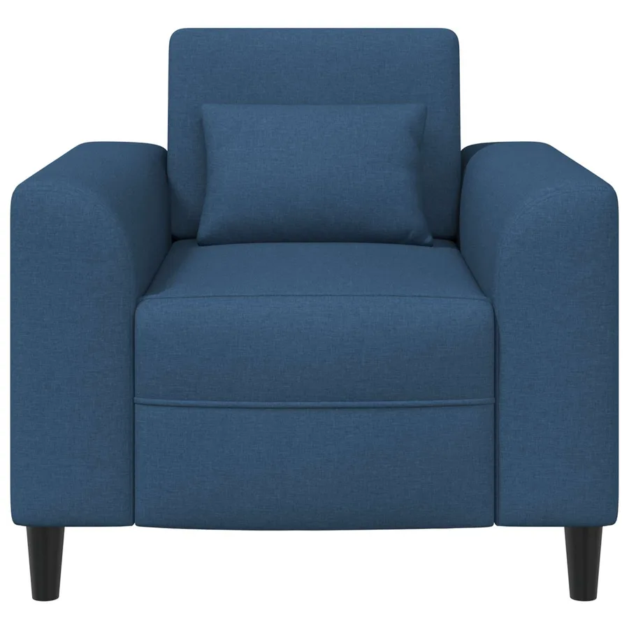 Fauteuil Bleu Tissu - 3