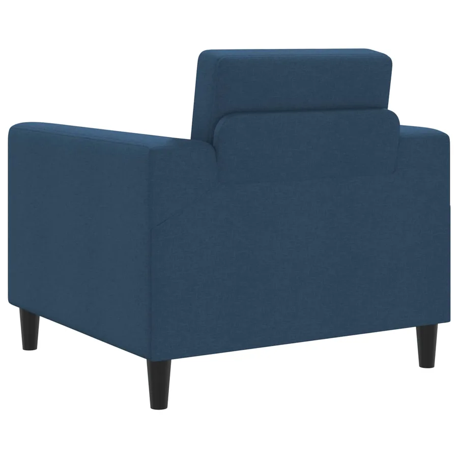 Fauteuil Bleu Tissu - 5