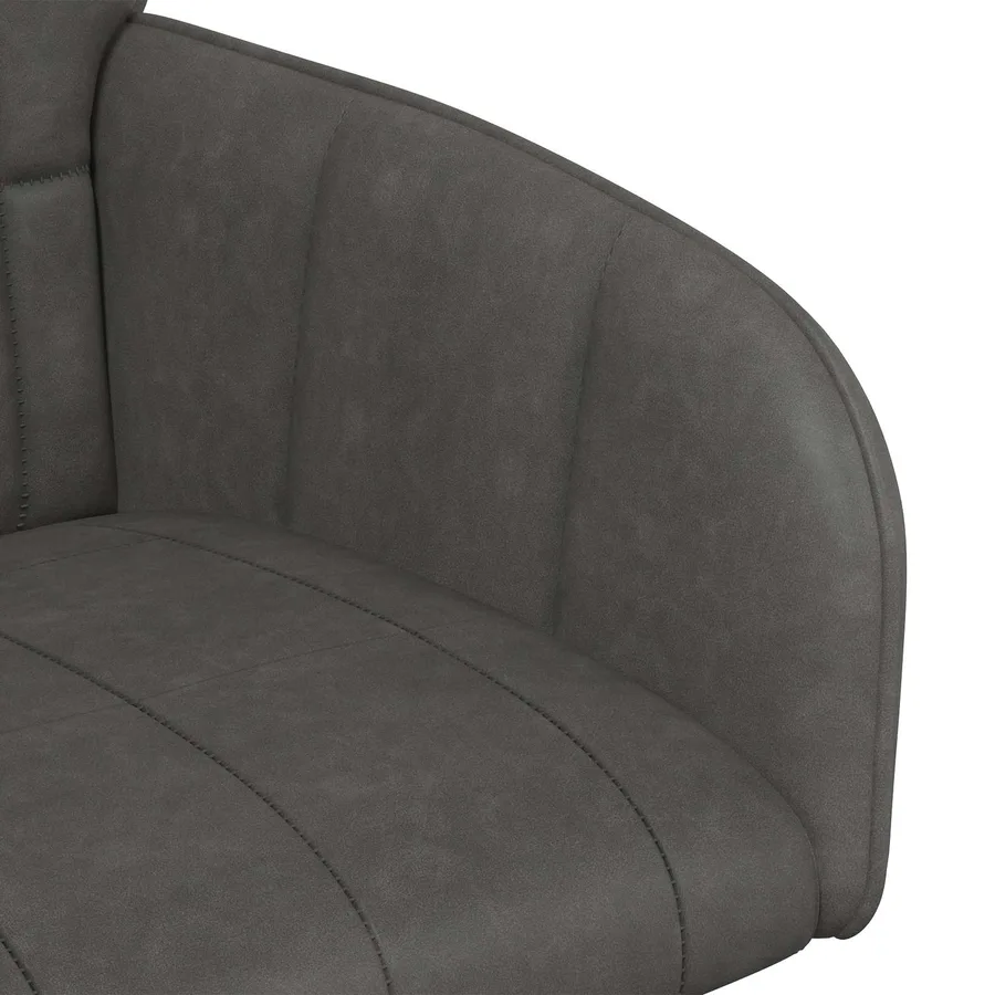 Chaises de salle à manger 4 pcs Simili cuir Noir - 6