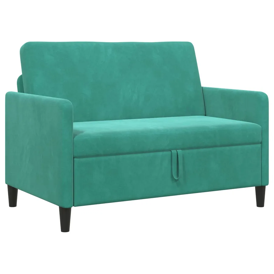 Sofa avec rangement Turquoise 122 x 78 x 87 cm Polyester - 2