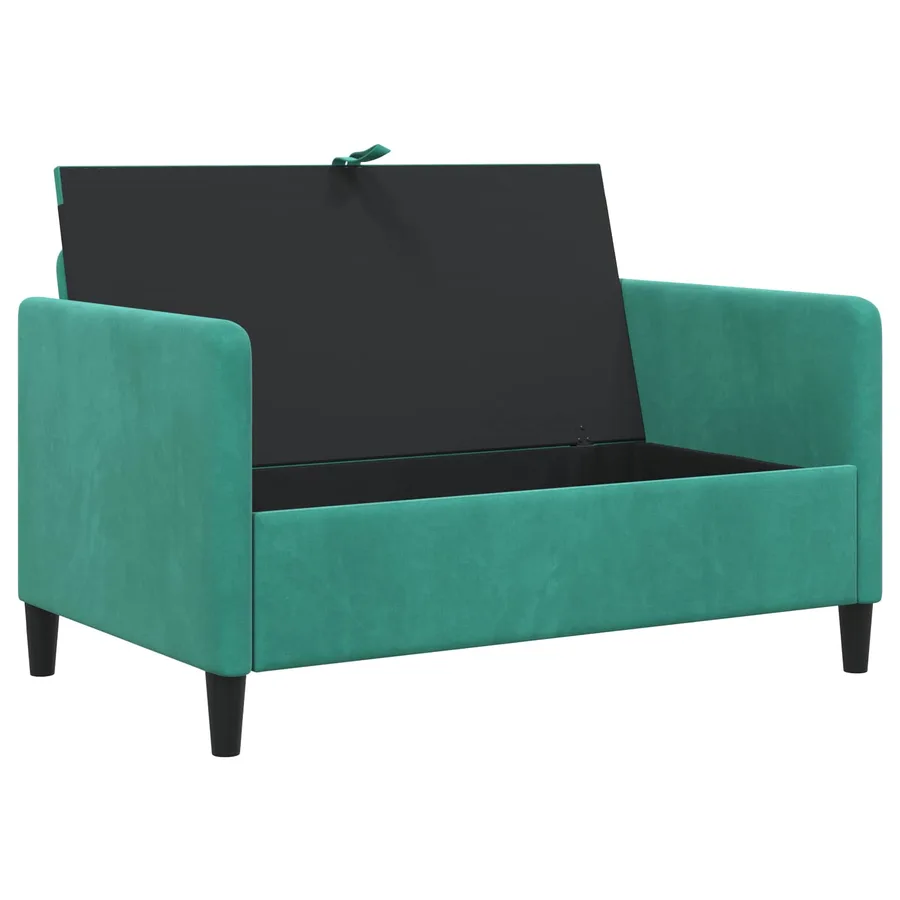 Sofa avec rangement Turquoise 122 x 78 x 87 cm Polyester - 4