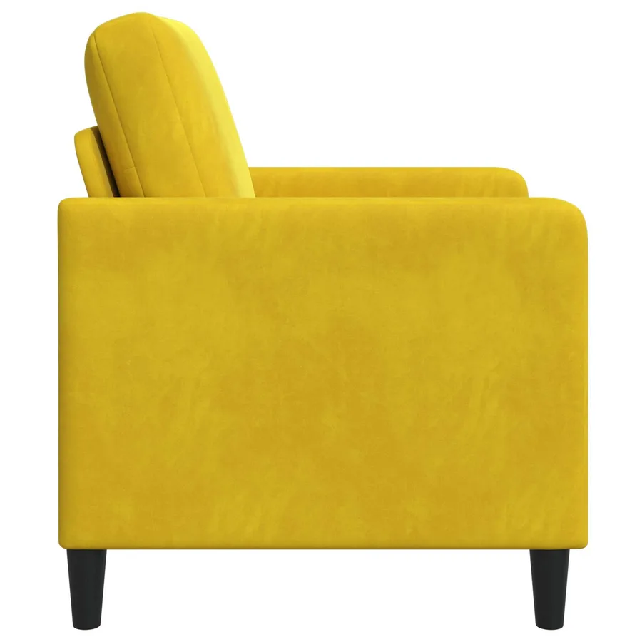 Sofa avec rangement Jaune 72 x 78 x 87 cm Polyester - 5