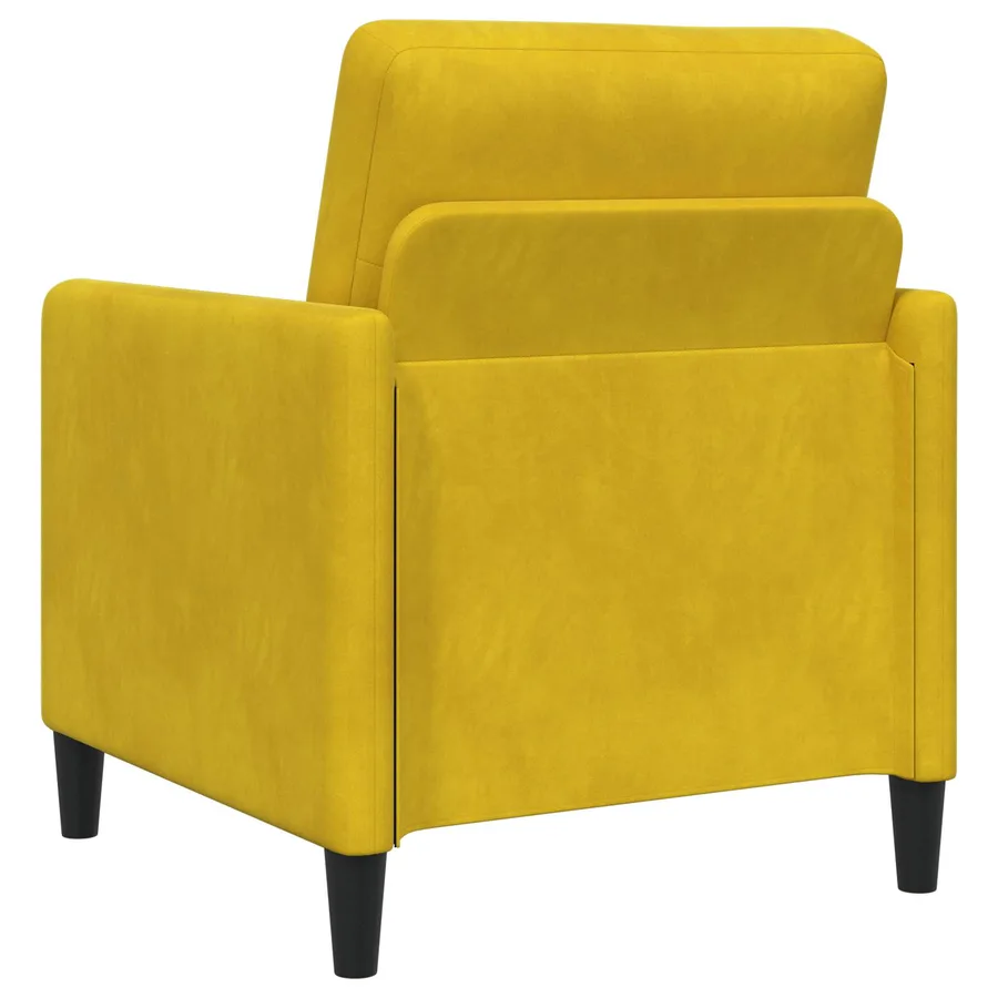 Sofa avec rangement Jaune 72 x 78 x 87 cm Polyester - 6