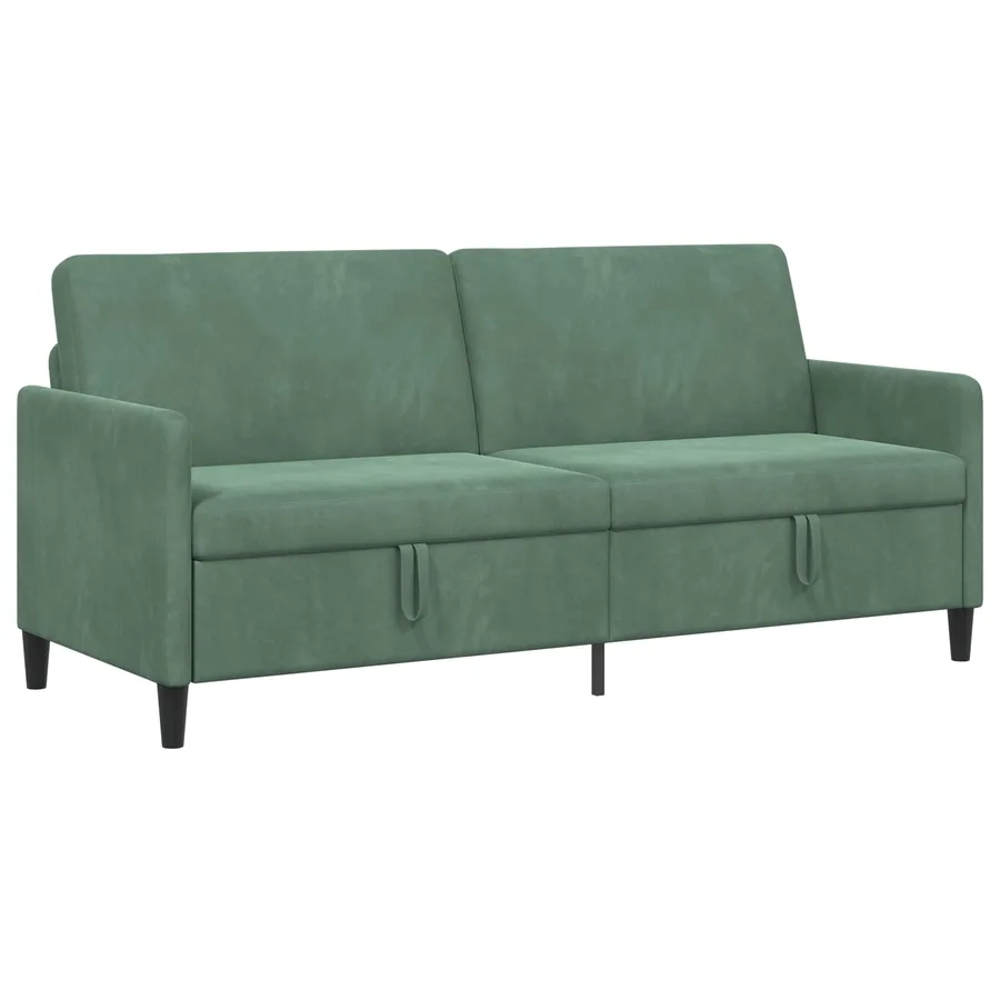 Sofa avec rangement Vert Mer 192 x 78 x 87 cm Polyester - 2
