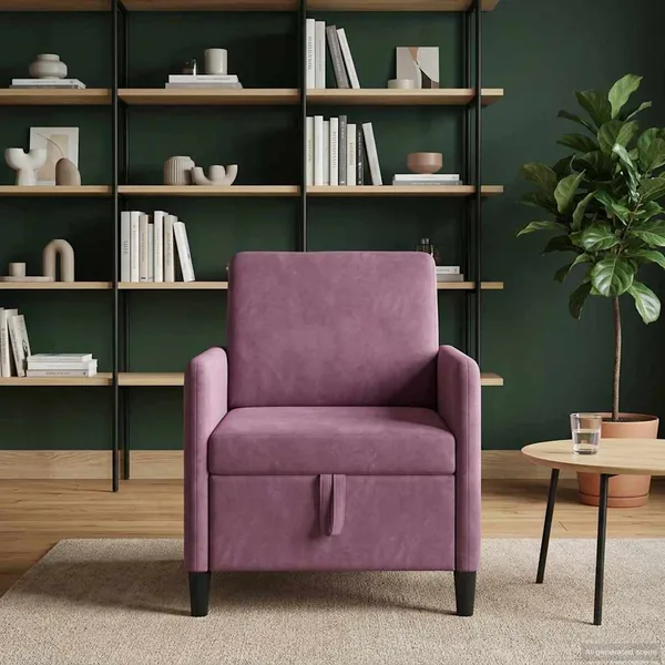 Sofa avec rangement Pourpre 72 x 78 x 87 cm Polyester