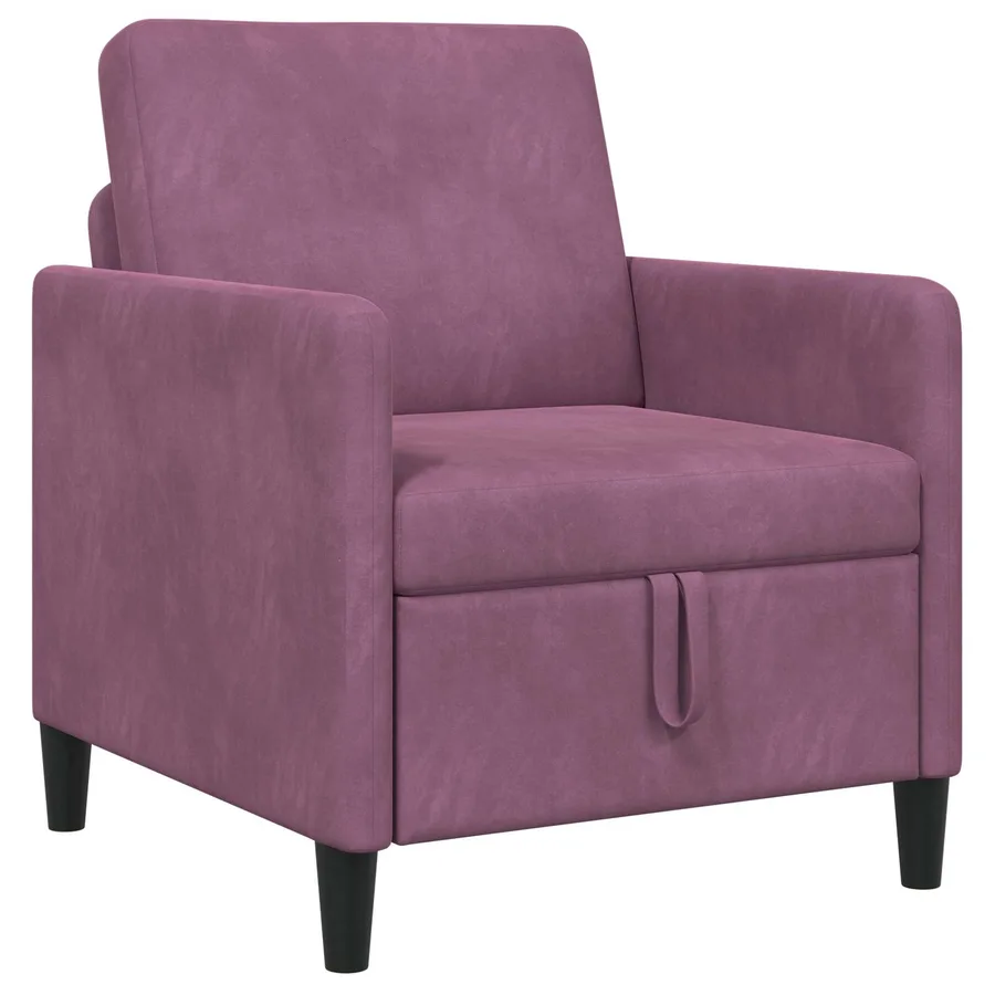 Sofa avec rangement Pourpre 72 x 78 x 87 cm Polyester - 2