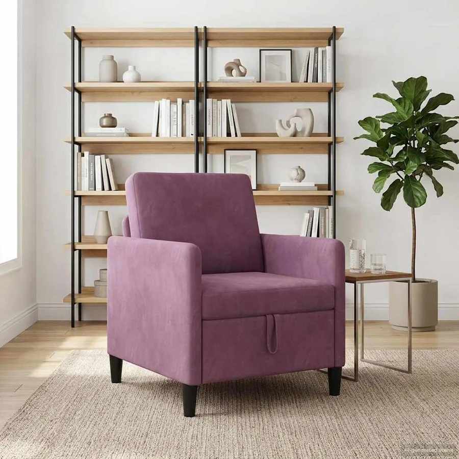 Sofa avec rangement Pourpre 72 x 78 x 87 cm Polyester - 3