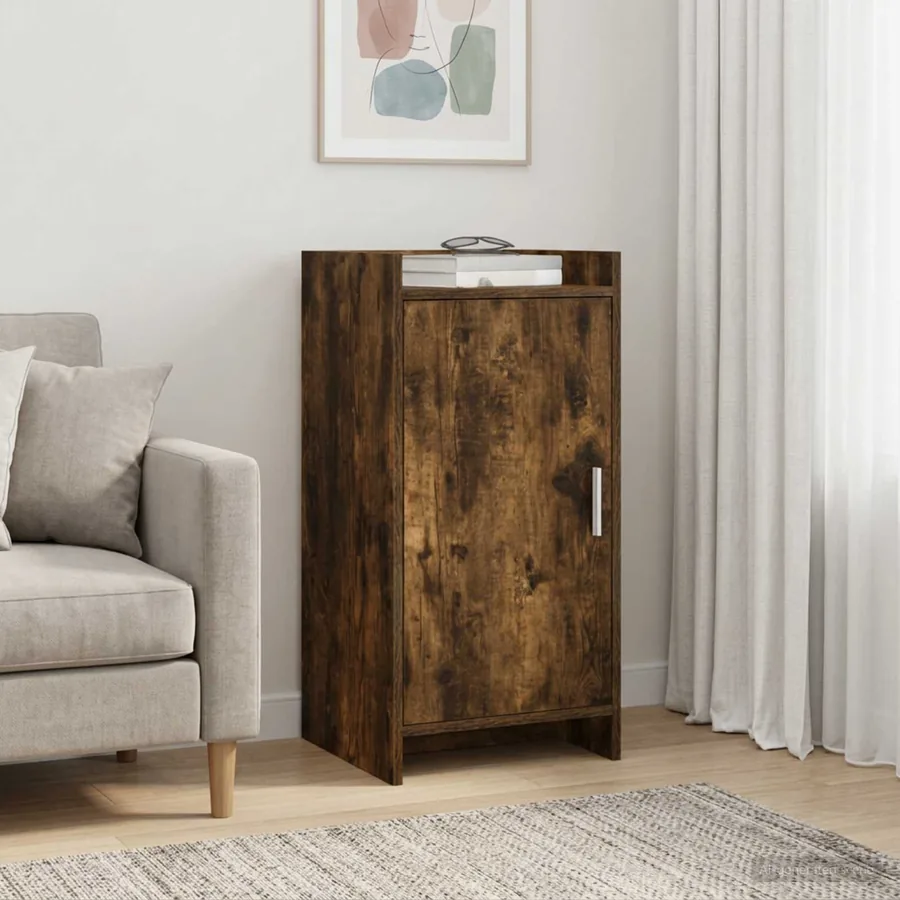 Buffet Chêne fumé 40 x 36 x 80 cm Bois d'ingénierie