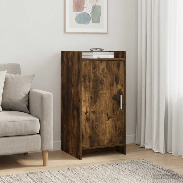 Buffet Chêne fumé 40 x 36 x 80 cm Bois d'ingénierie