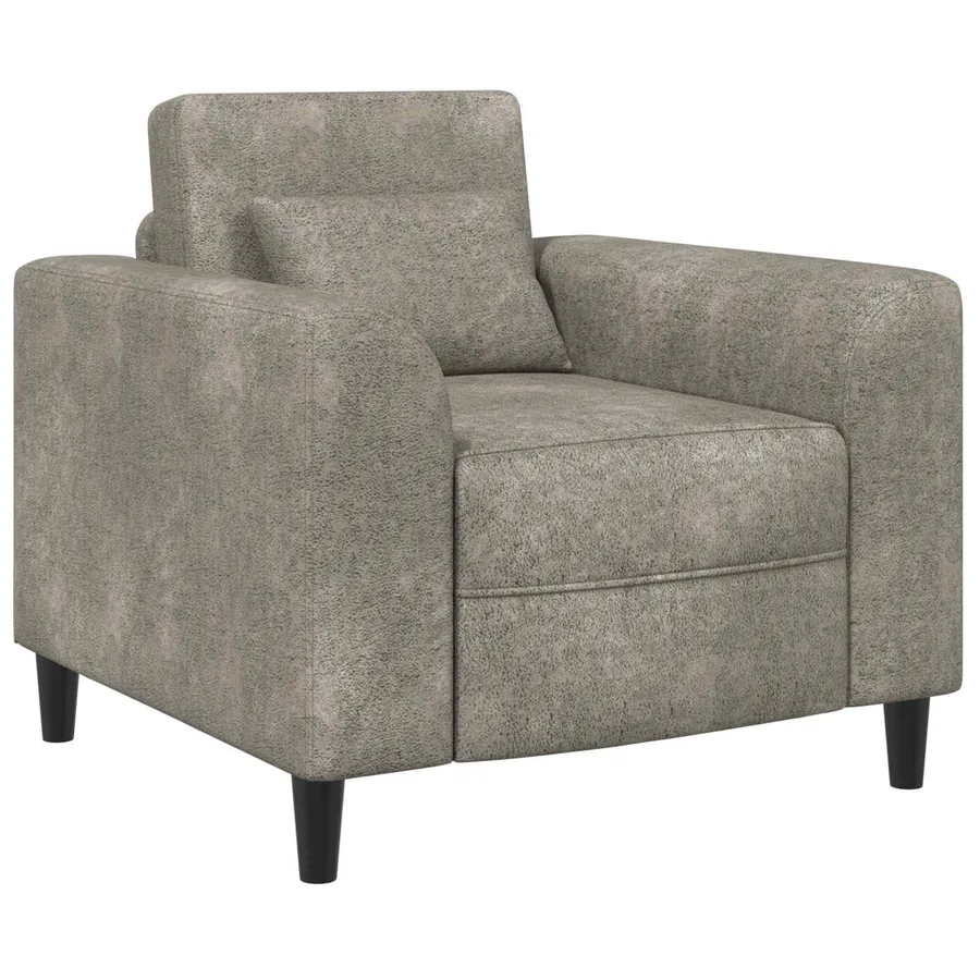 Fauteuil Gris clair Simili daim - 2