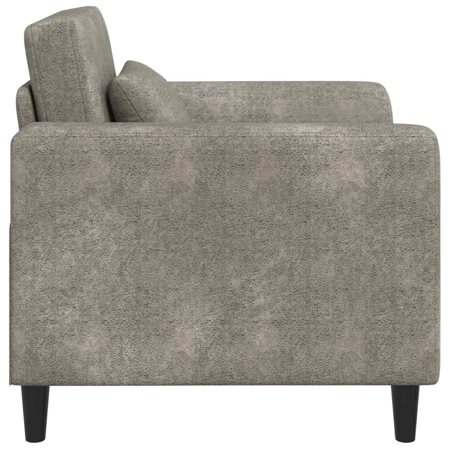 Fauteuil Gris clair Simili daim - 4