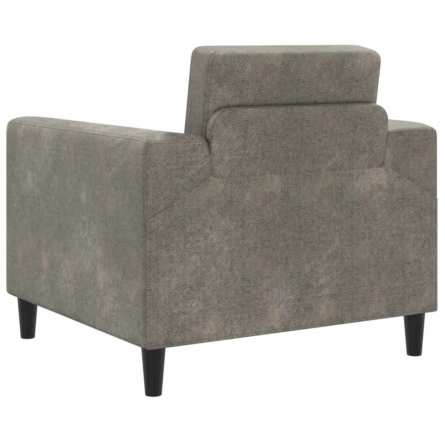 Fauteuil Gris clair Simili daim - 5