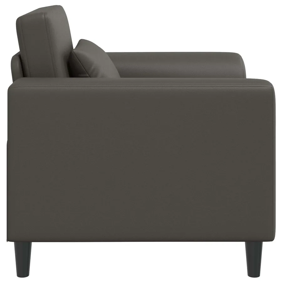 Fauteuil Gris Simili cuir - 4