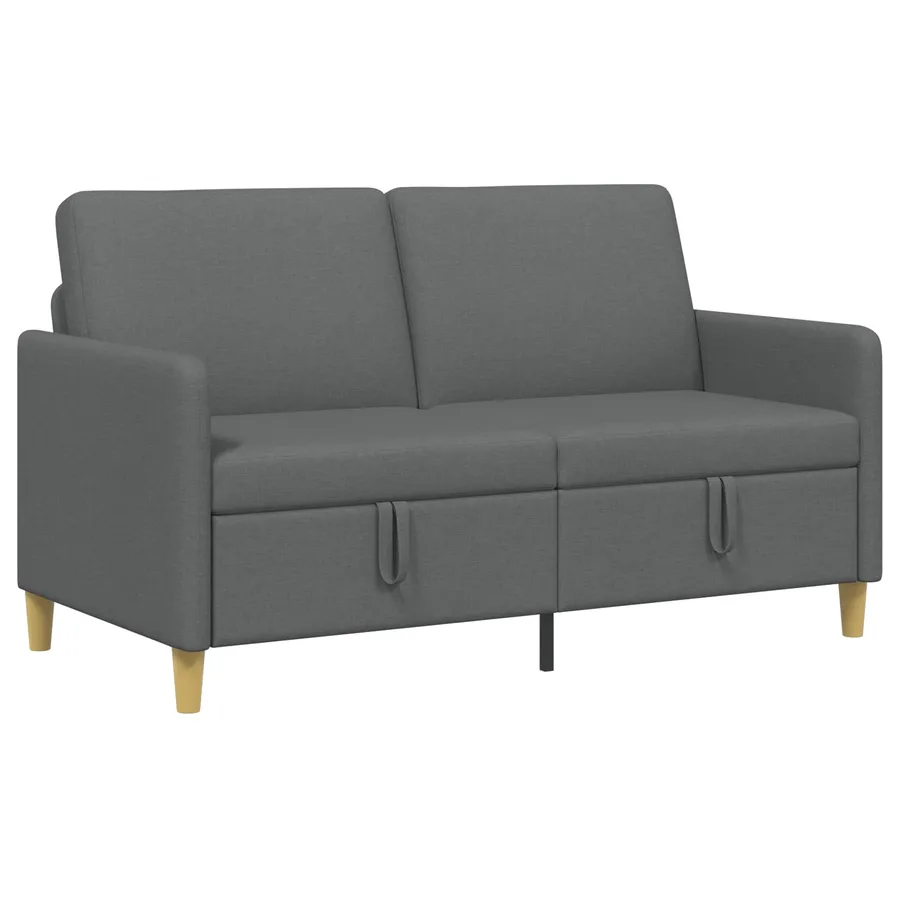 Sofa avec rangement Gris foncé 152 x 78 x 87 cm Polyester - 2
