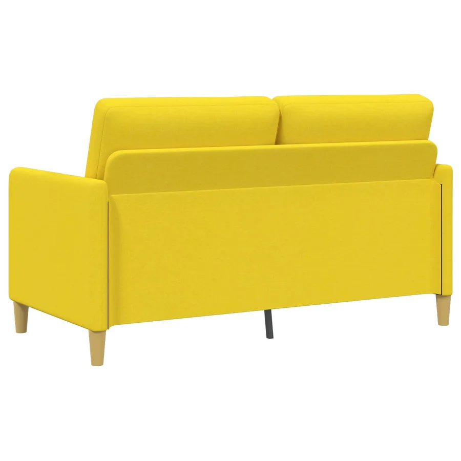 Sofa avec rangement Jaune clair 152 x 78 x 87 cm Polyester - 5