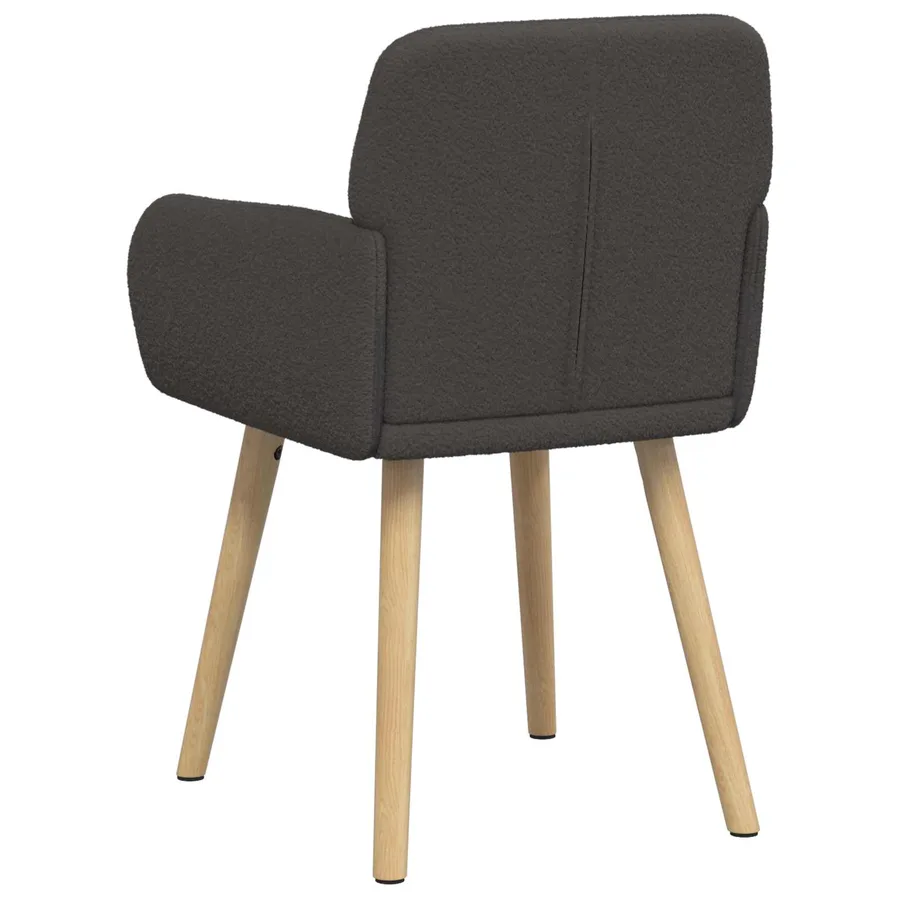 Chaises de salle à manger 4 pcs Bouclé Gris foncé - 6
