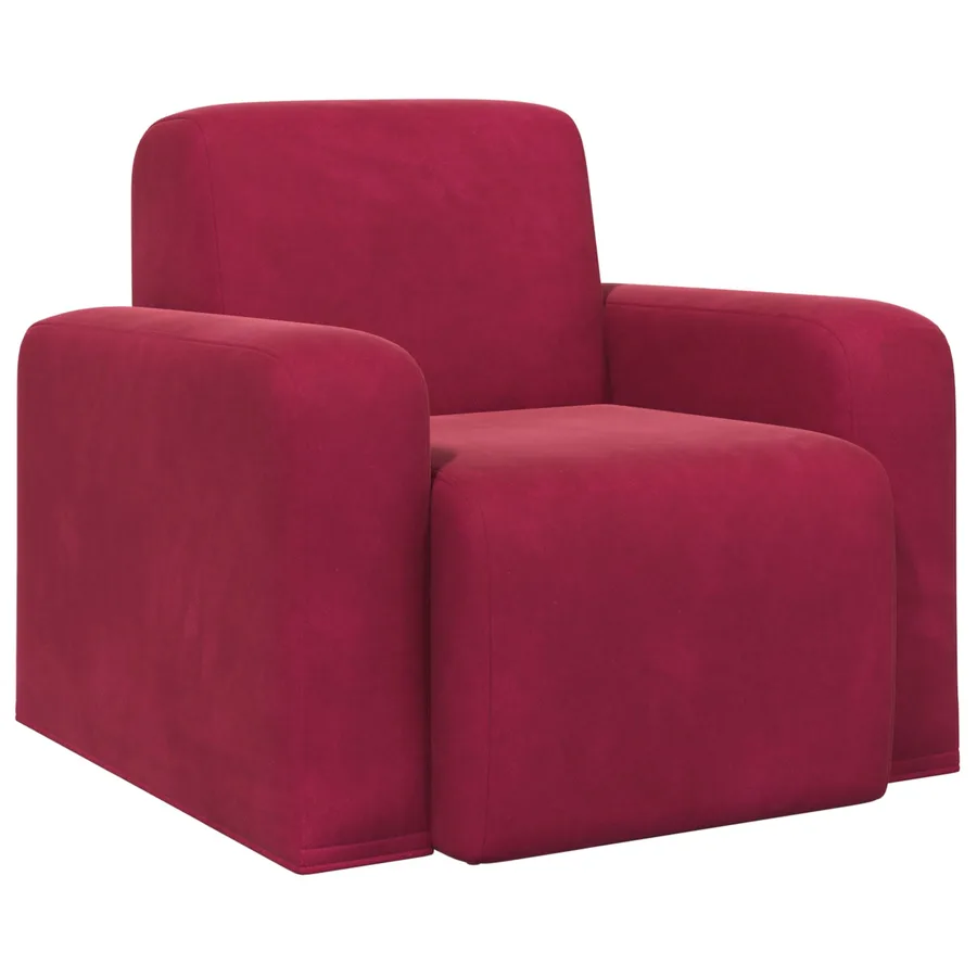 Fauteuil Bordeaux Velours - 2