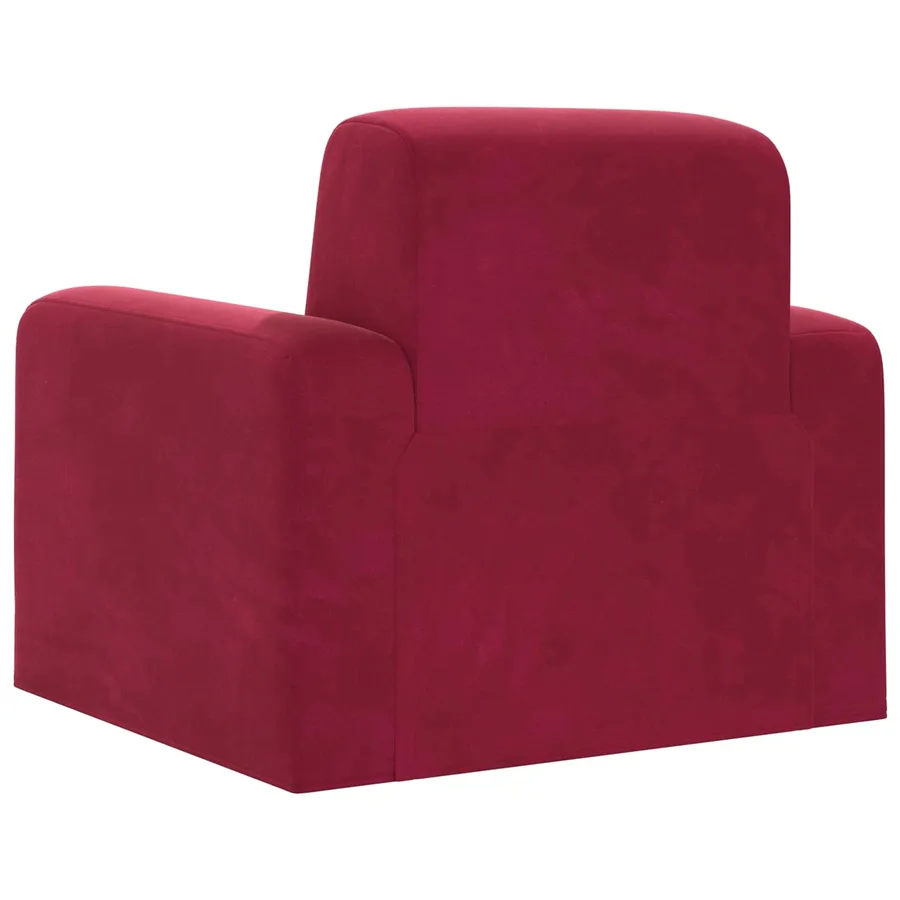 Fauteuil Bordeaux Velours - 5