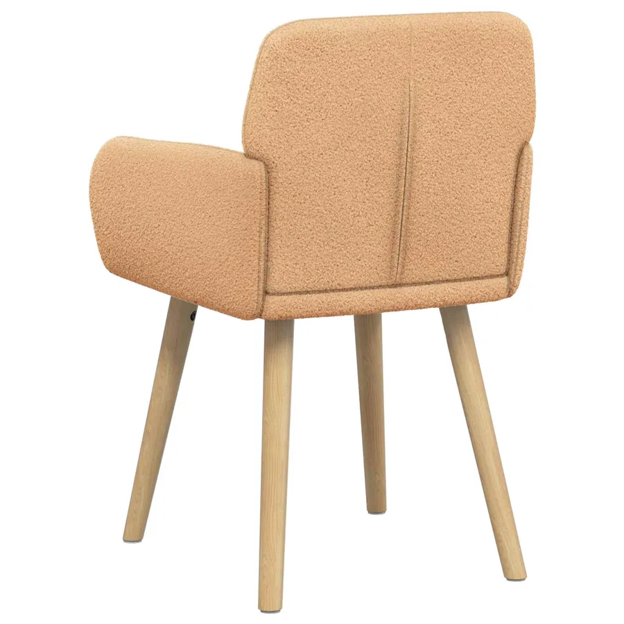 Chaises de salle à manger 4 pcs Bouclé Beige 59 x 57 x 85 cm - 5